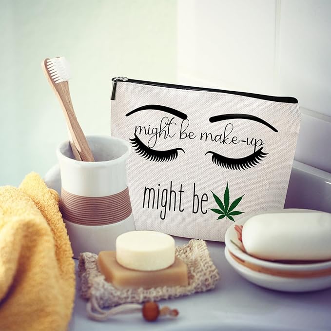 Funny Makeup Funny Makeup Bag Gift for Women Inspirational Cosmetics Pouch for Purse Travel Bag Cases for Toiletries Accessories Organizer