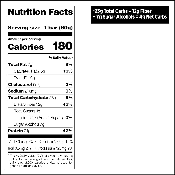 Quest Nutrition S'mores Protein Bars, 21g Protein, 1g Sugar, 4g Net Carb, Gluten Free, Keto Friendly, 12 Count