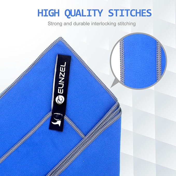 Eunzel Quick Dry Camping Towel 3 Size 1 Pack,Fast