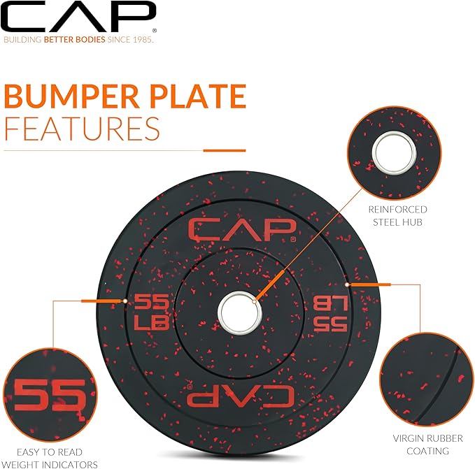 CAP Barbell Rubber Olympic Bumper Plate