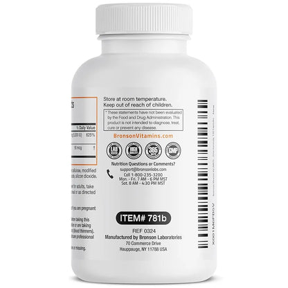 Bronson Vitamin K2 (MK7) with D3 Supplement Non-GMO Formula 5000 IU Vitamin D3 & 90 mcg K2 MK-7 Easy to Swallow D & K Complex, 120 Capsules