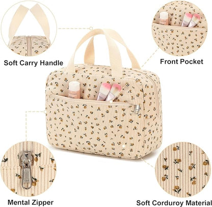 Makeup Bag for Women Cosmetic Bag Large Make Up Organizer Travel Toiletry Bags Waterproof Zipper Tote Pouch Purse for Girls