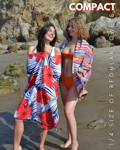 ECCOSOPHY Microfiber Beach Towel - Sand Free Towels 71x35 in