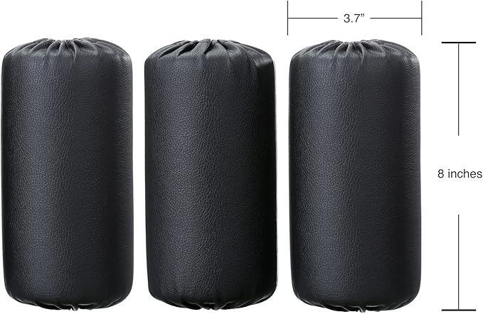 Foam Foot Pads Rollers Set (8"x4"x20mm) for Home 1 Inch (3 Pack)