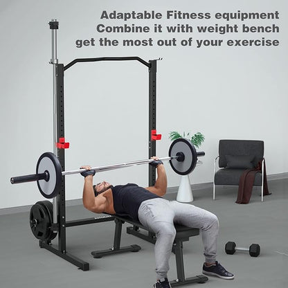 Power Cage Height Adjustable Squat Rack Home Gym