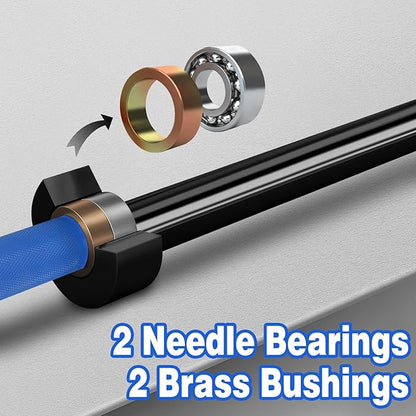 7ft Olympic Barbell for Strength Training and Olympic Weightlifting 500 700 700 1000LBS 1000LBS Capacity 2 Inch