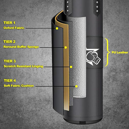 Punching Bag for Adults,Heavy Boxing Bag Set 4ft/120cm,Boxing Training Equipment Set for MMA Kickboxing Boxing Karate Home Gym Training(Unfilled)