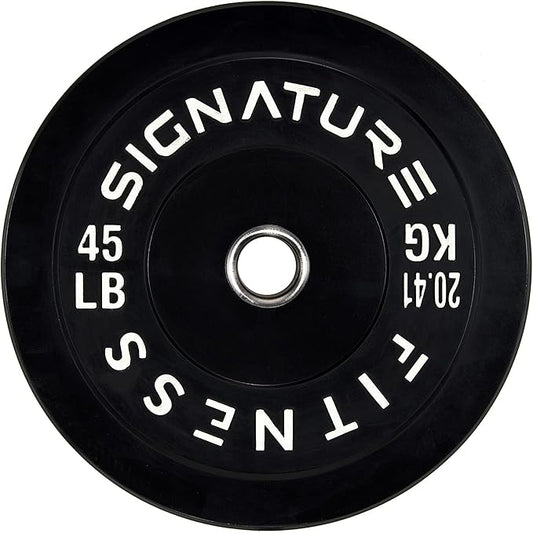 Signature Fitness 2" Olympic Bumper Plate Weight Plates 100% Virgin