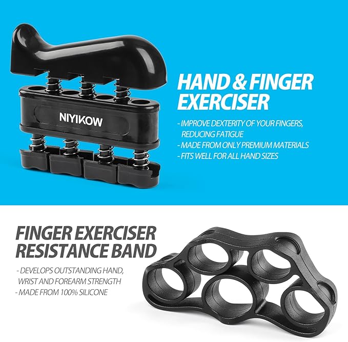 Grip Strength Trainer Kit with Counter (5 Pack)