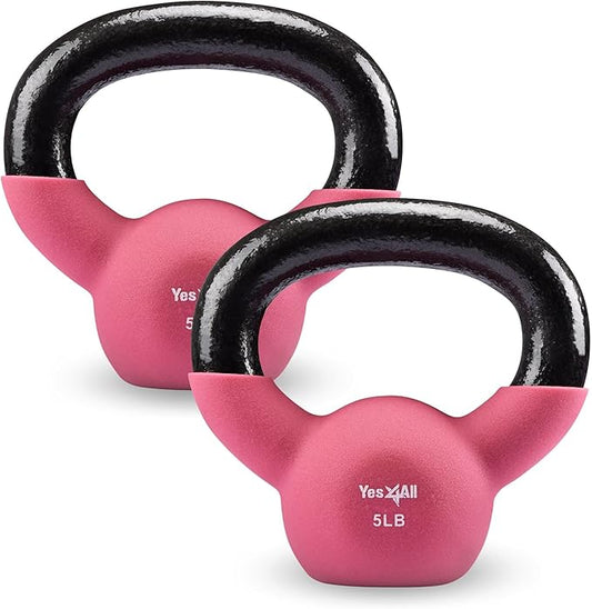 Yes4All Neoprene Coated/Adjustable Kettlebell & Kettlebell Sets -