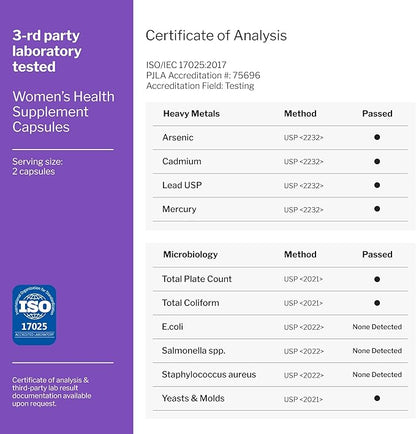 Womens Multivitamin - Energy & Immune Support Multivitamin for Women without Iron - Vitamins For Women: A C D, Zinc, Magnesium, B Vitamins Complex - Daily Antioxidant Women's Multivitamin, 60 Capsules