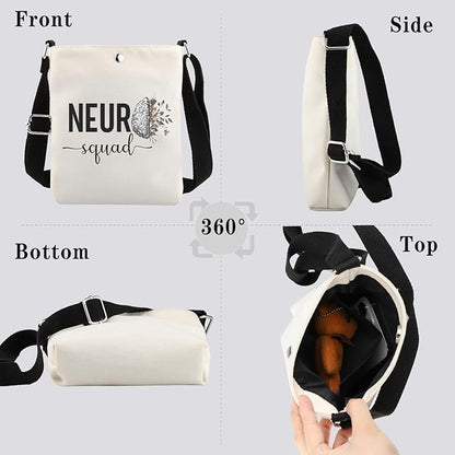 GJTIM Neuro Squad Gift Neuro Nurse Gift Neuro Team Rn Gift Neurology Surgery Nurse Nursing Zipper Pouch Makeup Bag (Neuro Squad CB)