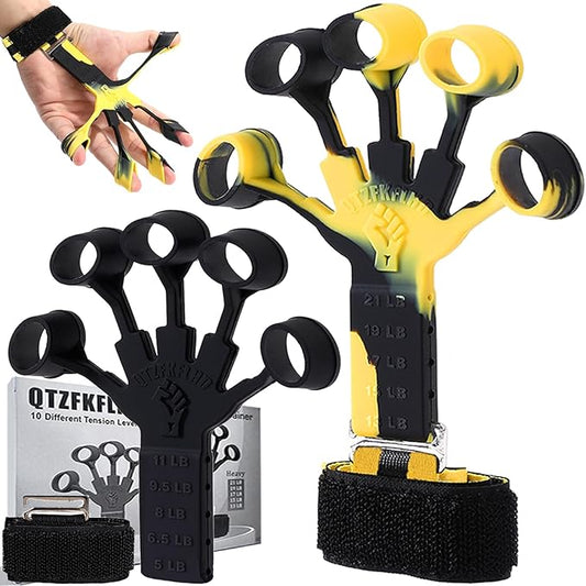 Grip Strength Trainer with Forearm Strengthener Recover(5 PCS)