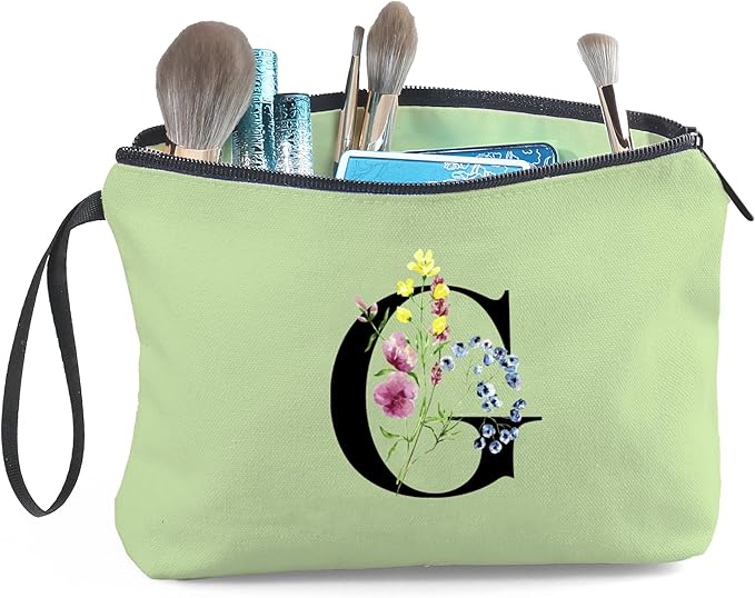 SEAMOON Maid of Honor Friendship Birthday Gifts for Women Her Aunt Sister Bridesmaid Coworkers Bride Personalized Makeup Cosmetic bag with Mirror Mothers Day Christmas Graduation G
