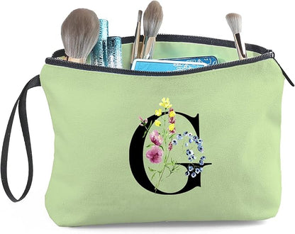 SEAMOON Maid of Honor Friendship Birthday Gifts for Women Her Aunt Sister Bridesmaid Coworkers Bride Personalized Makeup Cosmetic bag with Mirror Mothers Day Christmas Graduation G