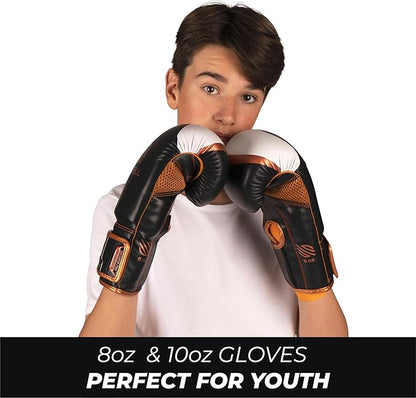 Sanabul Essential Gel Boxing Gloves for Men & Women, Kickboxing MMA, Muay Thai Gloves and Heavy Bag Training Punching & Sparring