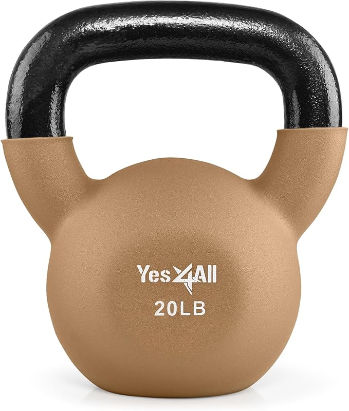 Yes4All Neoprene Coated/Adjustable Kettlebell & Kettlebell Sets -