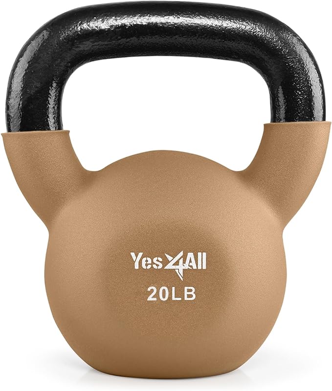 Yes4All Neoprene Coated/Adjustable Kettlebell & Kettlebell Sets -