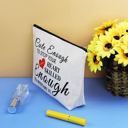 Nurses Appreciation Gifts for Women Makeup Bag Nursing Student Graduation Gifts Nurse Practitioner Gift Nurse Girlfriend Wife Present Cosmetic Bag Doctor Thank You Gift Makeup Case Toiletry Bags