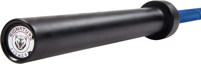 Signature Fitness Olympic Cerakote Barbell – for Home 190K PSI 1,500-Pound Capacity,
