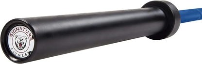 Signature Fitness Olympic Cerakote Barbell – for Home 190K PSI 1,500-Pound Capacity,