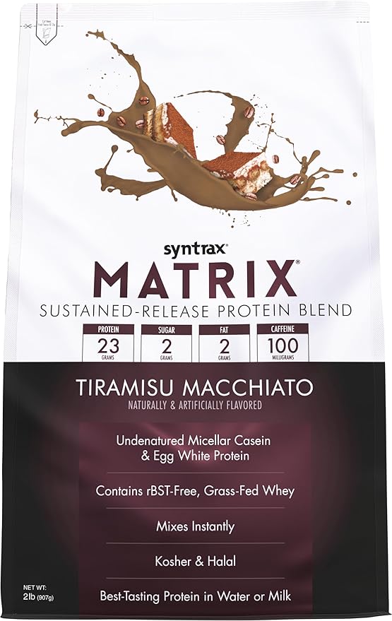 Syntrax Nutrition Matrix Sustained-Release Protein Blend Tiramisu Macchiato 2 lbs.