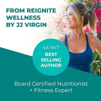 Reignite Wellness by JJ Virgin Chocolate Paleo Inspired All In 1 Shake - Gluten Free + Dairy Free Protein Powder - Contains 20G of Beef Protein with Vitamins, Minerals, Amino Acids (30 Servings)