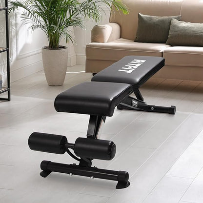 RitFit Adjustable/Foldable Utility Weight Bench for Home Gym 35 Total
