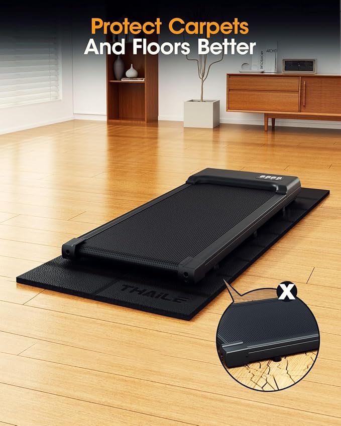 Treadmill Walking Pad Mat for Carpet Floors 71x32 1/4â€œThick Treadmill