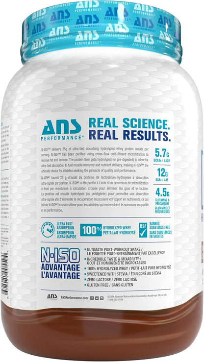 100% Pure Hydrolyzed Whey Isolate Protein + BCAAs - 25g of Protein - Peanut Free, Gluten Free, Zero Lactose (Milk Chocolate, 1.8 lb)
