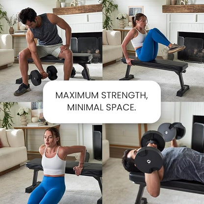Finer Form Gym Quality Foldable Flat Bench
