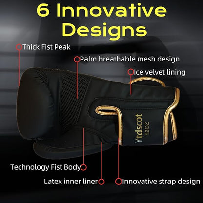 Pro Style Boxing Gloves, Heavy Bag Workout Boxing Gloves, Sparring Training Fighting Gloves for Boxing Kickboxing Punching Bag Muay Thai MMA