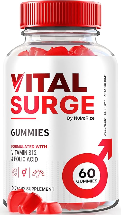 Vital Surge Gummies, VitalSurge Gummies All Natural, Vital Surge Gomitas, Apple Cider Vinegar Supplement, Official Vital Surge Gummies Reviews (60 Gummies)