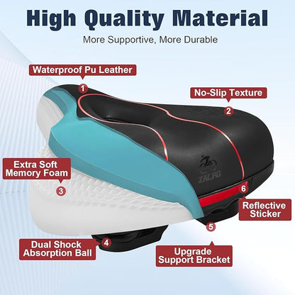 Zacro Bike Seat Comfort for Women Men