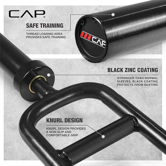 CAP Barbell 2' Solid Olympic Triceps Bar (OBIS-34SB-3)