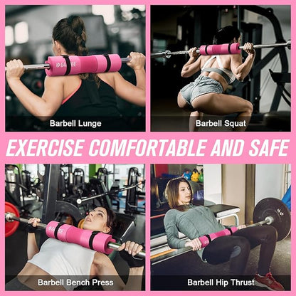 G4Free 7pcs Barbell Pad Set for Squat 2 Gym 3 Hip