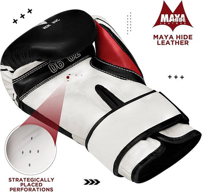 RDX Kids Punching Bag 2FT with Boxing Glove, Unfilled Set for Boys Girls, Non Tear Maya Hide Leather Junior Hanging Bag, Kickboxing MMA Muay Thai Taekwondo Karate Home Gym Strength Training