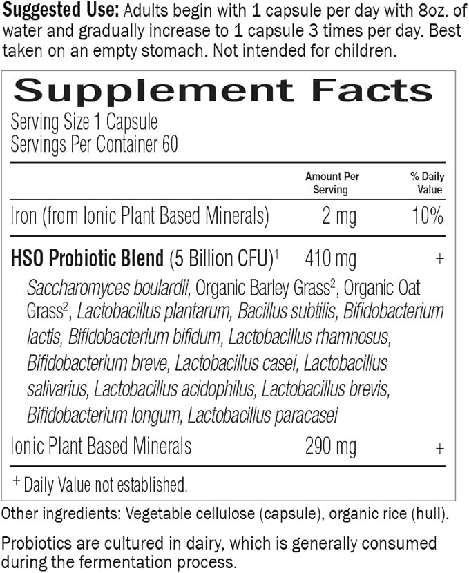 Garden of Life Whole Food Probiotic Supplement - Primal Defense Ultra Ultimate Probiotic Dietary Supplement for Digestive and Gut Health, 60 Vegetarian Capsules