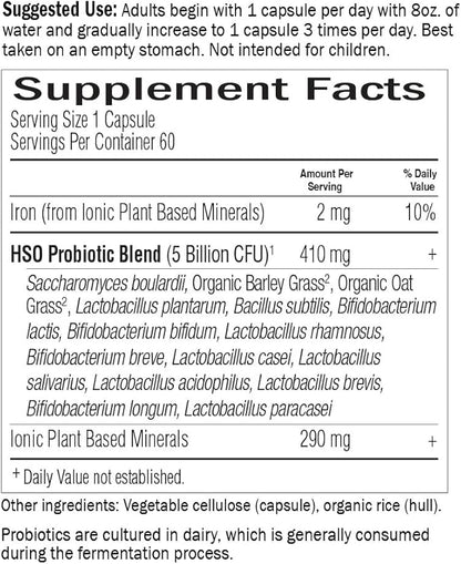 Garden of Life Whole Food Probiotic Supplement - Primal Defense Ultra Ultimate Probiotic Dietary Supplement for Digestive and Gut Health, 60 Vegetarian Capsules