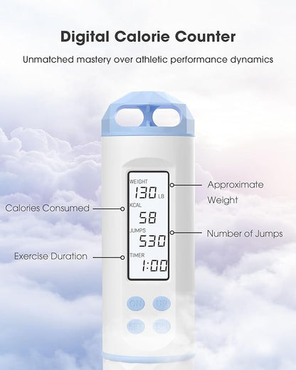 Cordless Weighted Jump Rope with Calorie Counter 9.85ft