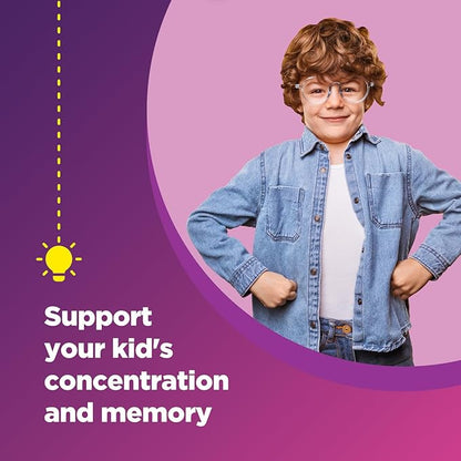 Tasty Kids Multivitamin with Iron Gummy - Gentle Iron Gummies for Kids and Toddlers with Vitamin C and B Complex - Non Constipating Iron Supplements for Kids - Vegetarian Non GMO Kosher Gluten Free