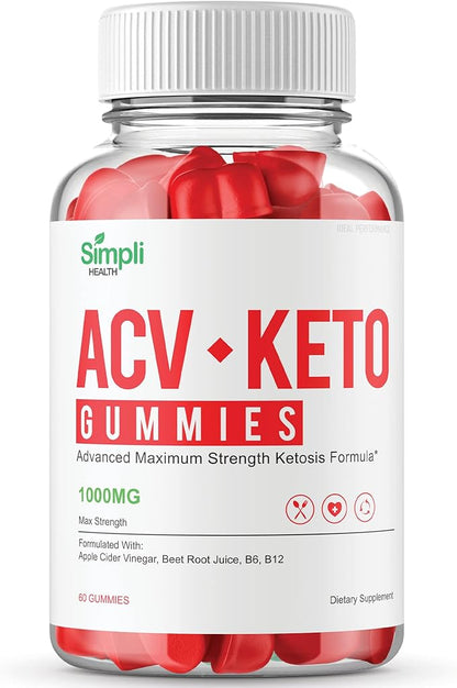 IDEAL PERFORMANCE Simpli ACV Ketos Gummies Simpli Health Gummies (60 Gummies)