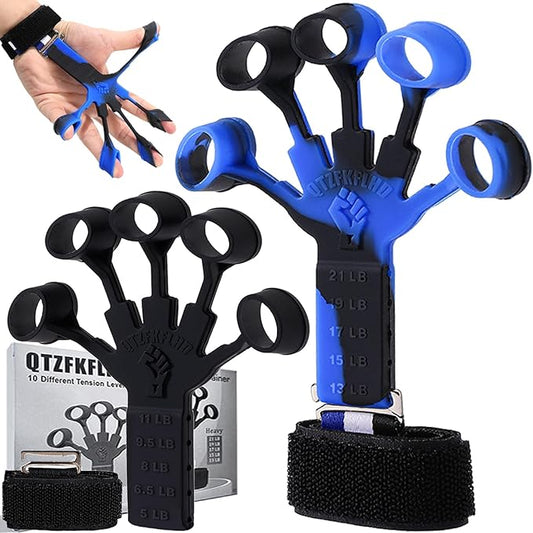 Grip Strength Trainer with Forearm Strengthener Recover(5 PCS)
