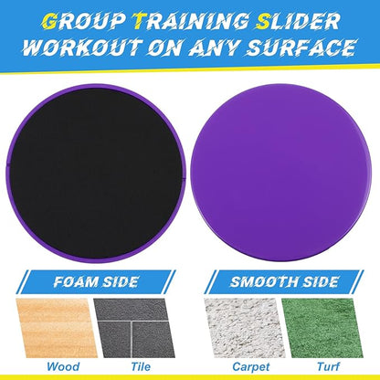 Jenaai Core Sliders Bulk Exercise Glider Discs Gifts