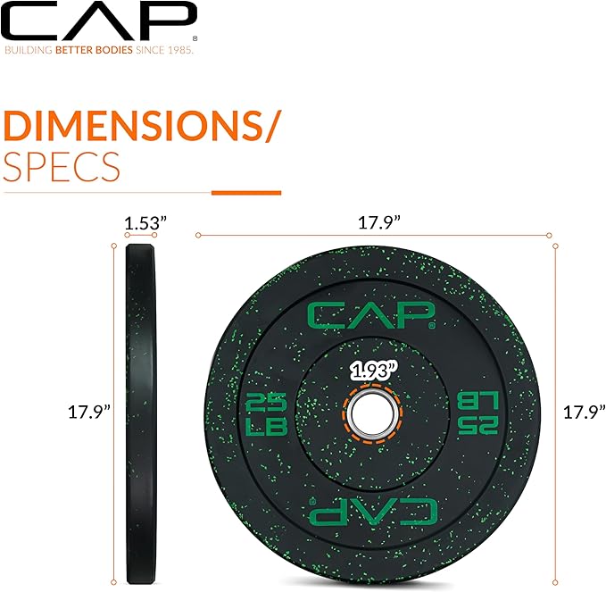 CAP Barbell Rubber Olympic Bumper Plate