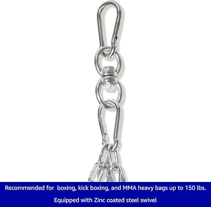Trademark Innovations Boxing Kick Boxing Heavy Bag Chain Hanger and Swivel