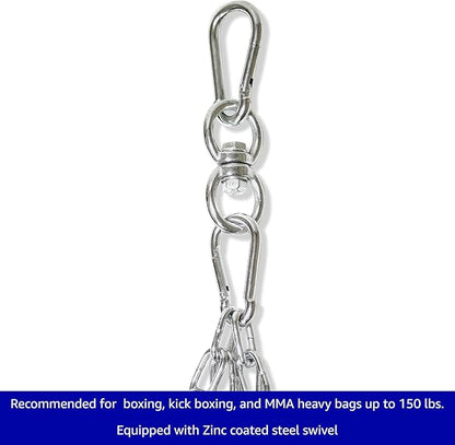 Trademark Innovations Boxing Kick Boxing Heavy Bag Chain Hanger and Swivel