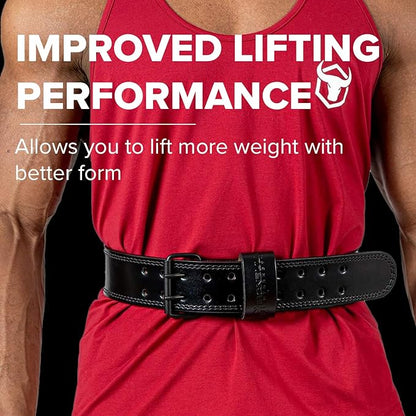 7mm Leather Weight Lifting Belt (IPF 4" to 2â€ Tapered