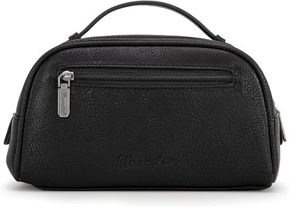 Wrangler Makeup Pouch Bag Mini Western Toiletry Purse Cosmetic Organizer Paisley Travel Pouch for Women