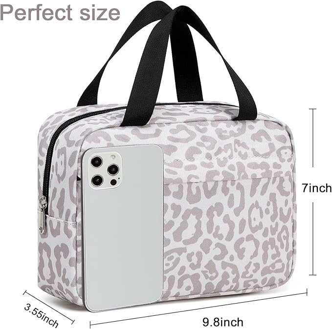 Makeup Bag for Women Cosmetic Bag Large Make Up Organizer Travel Toiletry Bags Waterproof Zipper Tote Pouch Purse for Girls